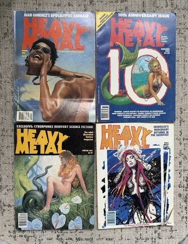 HEAVY METAL magazine Adult Fantasy - 1987 (4 issues) thumbnail