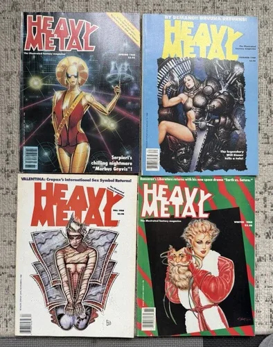 Heavy Metal Magazine 1988 Complete Quarterly (4 issues) thumbnail