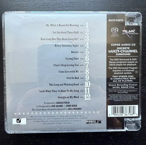 RAY CHARLES - COUNT BASIE SWINGS - SACD - RARE image indicator(2)