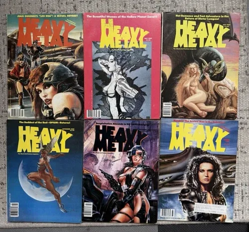 Heavy Metal Magazine 1989 Complete (6 issues) thumbnail