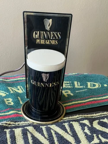 Set of Vintage 3 Guinniss, Whitbread Tankard & Webster Pump Ligh image indicator(3)