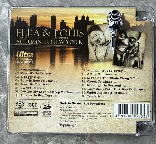 Ella & Louis - Autumn In New York SACD - RARE image indicator(2)