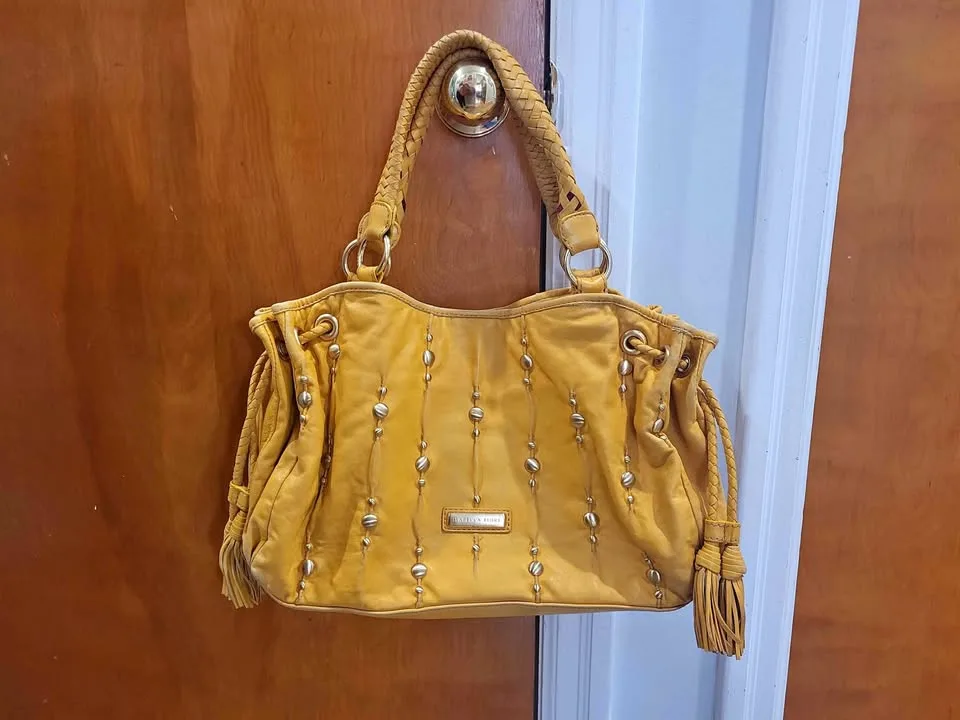Buttery Yellow Leather Purse