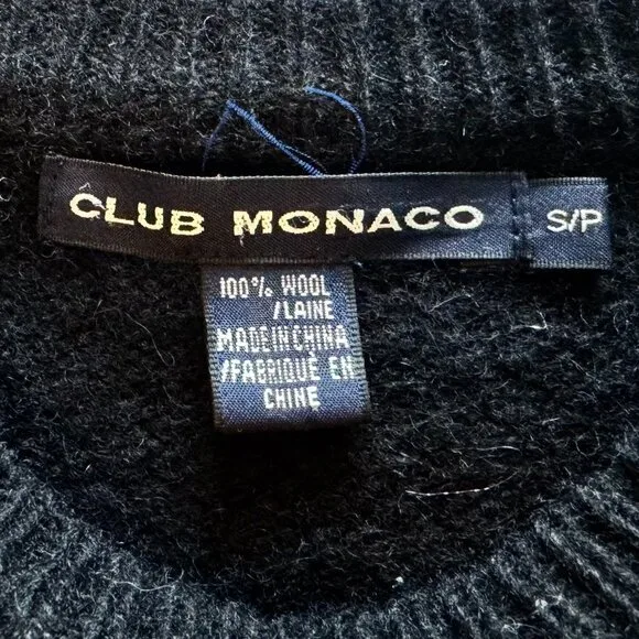Vintage 90s Club Monaco Wool Sweater Men’s Small image indicator(4)