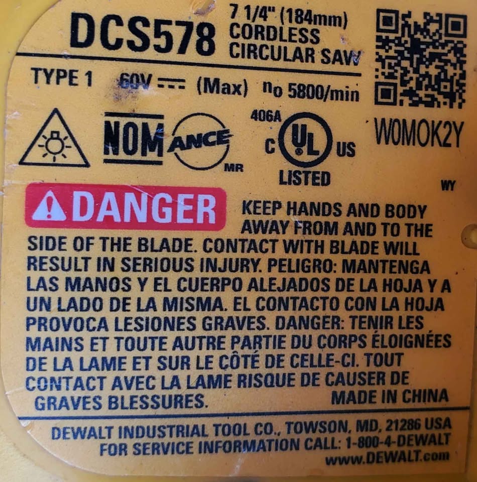 DEWALT 60V MAX 7-1/4" Cordless Circular Saw (TOOL ONLY) - photo 4