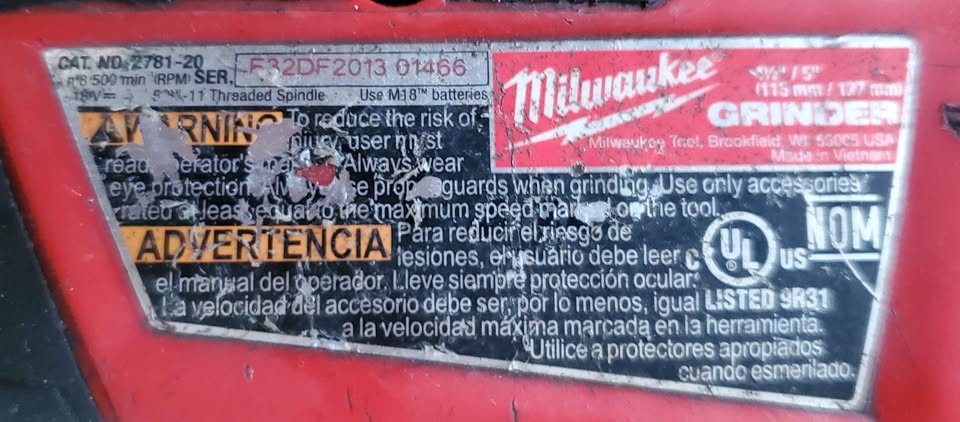 Milwaukee M18 Fuel 4-1/2/5 Grinder Paddle - photo 4