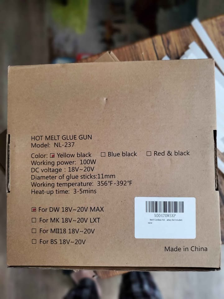 Brand New Work With DEWALT 20V Battery Hot Melt Glue Gun with Gl - photo 5
