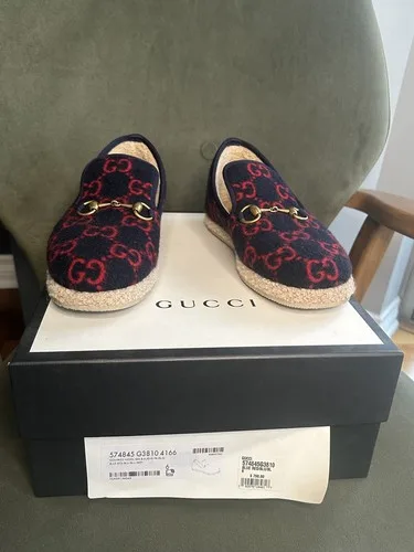 Gucci Men's Fria Loafer Espadrille Wool Size 6 image indicator(5)