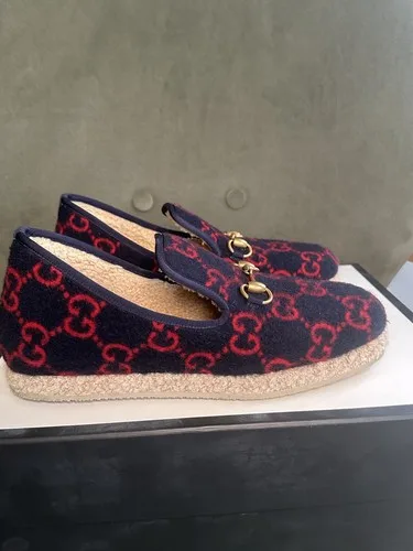 Gucci Men's Fria Loafer Espadrille Wool Size 6 image indicator(6)