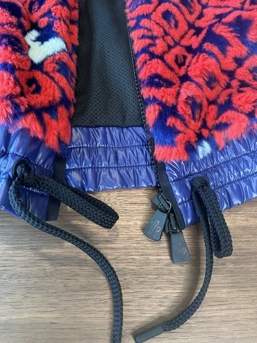 Moncler Logo Print Faux Fur Jacket w/ Tags, sz M - photo 5
