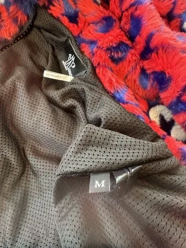 Moncler Logo Print Faux Fur Jacket w/ Tags, sz M image indicator(7)