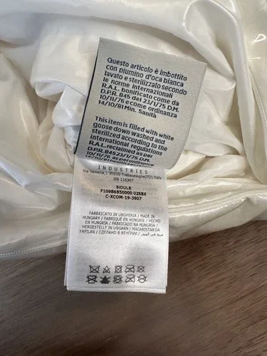 MONCLER Sioule Nylon Pouch Case Second Bag PVC Clear White image indicator(6)