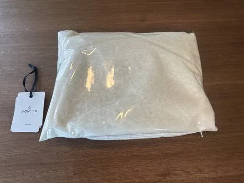 MONCLER Sioule Nylon Pouch Case Second Bag PVC Clear White image indicator(8)