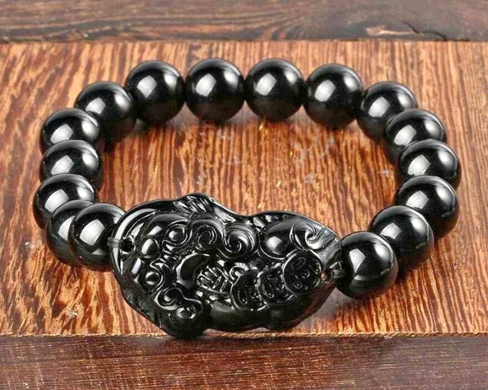 Obsidian Pixiu Bracelet