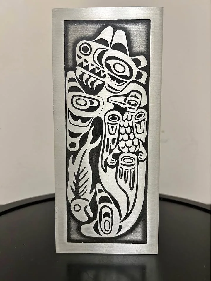 West Coast Native “Whale and Raven” Plaque