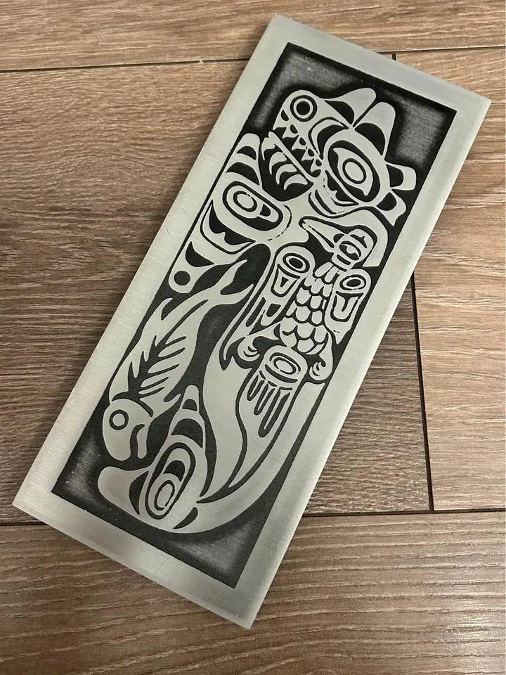 West Coast Native “Whale and Raven” Plaque image indicator(4)