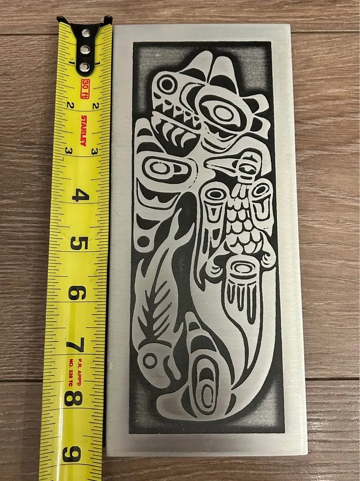 West Coast Native “Whale and Raven” Plaque image indicator(5)