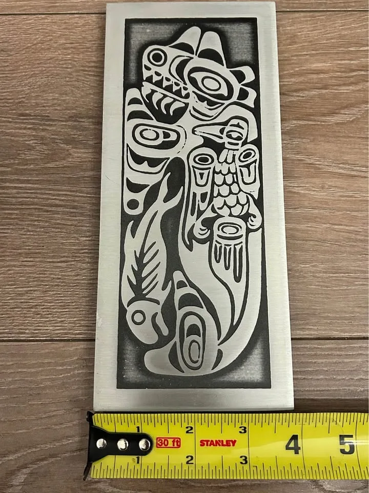 West Coast Native “Whale and Raven” Plaque image indicator(6)
