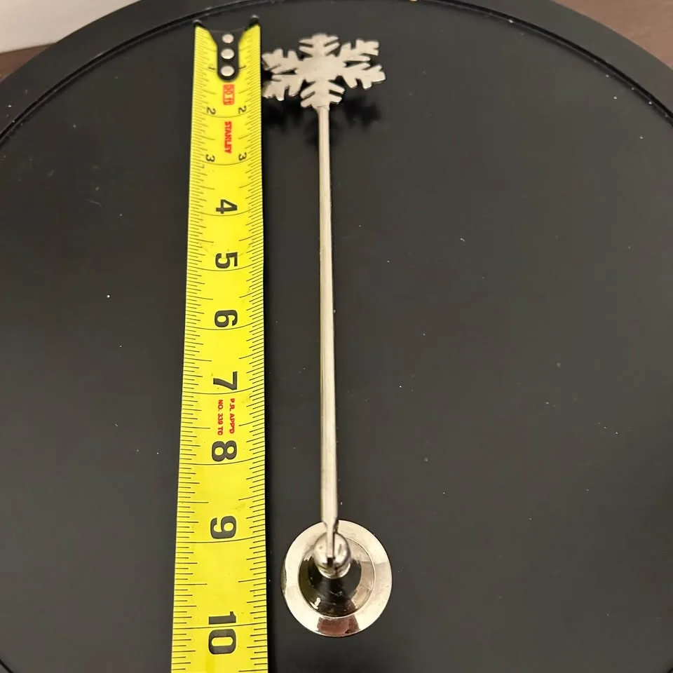 Christmas Decor Snowflake Candle Snuffer – Metal Winter Accent image indicator(5)