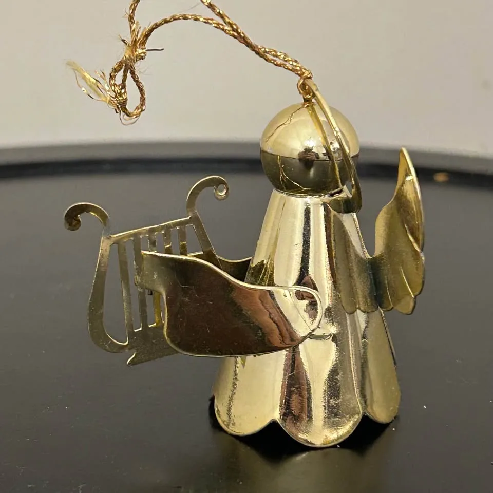 Vintage Set of 3 Angel Ornaments Set – Christmas Decor image indicator(2)