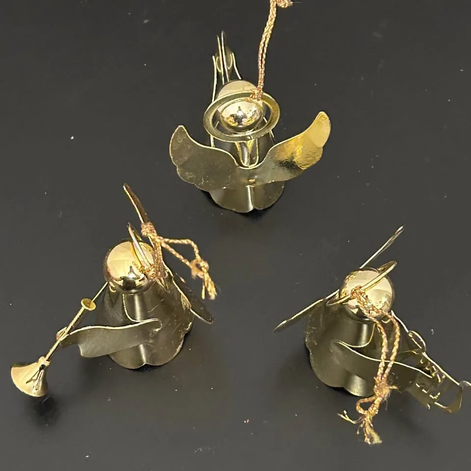 Vintage Set of 3 Angel Ornaments Set – Christmas Decor image indicator(8)