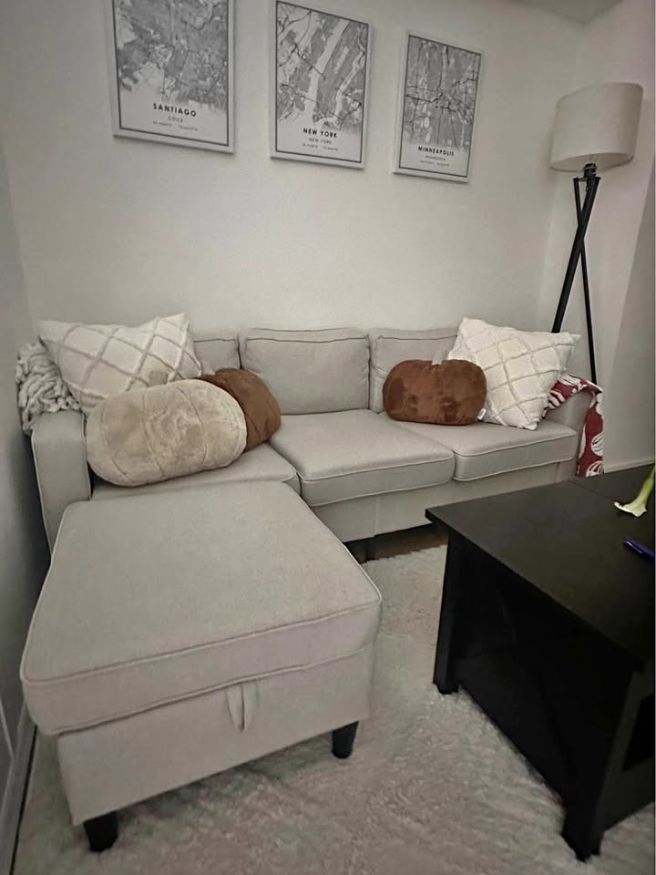 Convertible L-Shaped Couch Sofa - photo 2