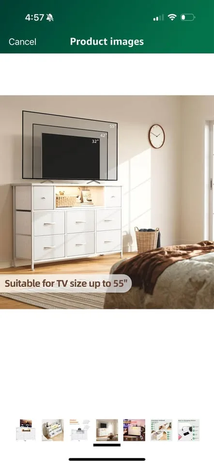 Brand new- Dresser with 8 drawers image indicator(7)