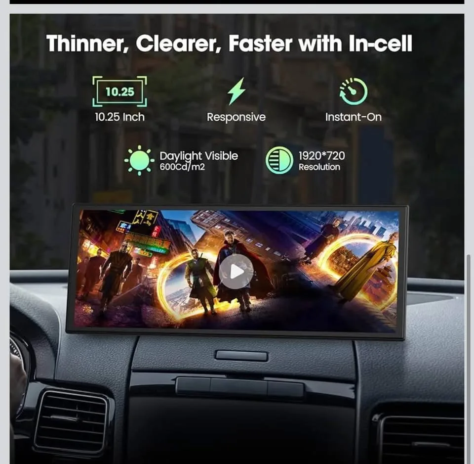 Brand New - Upgraded 10.25'' Wireless Carplay Screen, Support Ne image indicator(7)