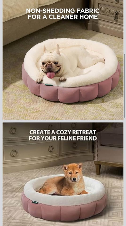 Brand New - Pink Donut Dog / Cat Beds , Medium 28” - photo 2
