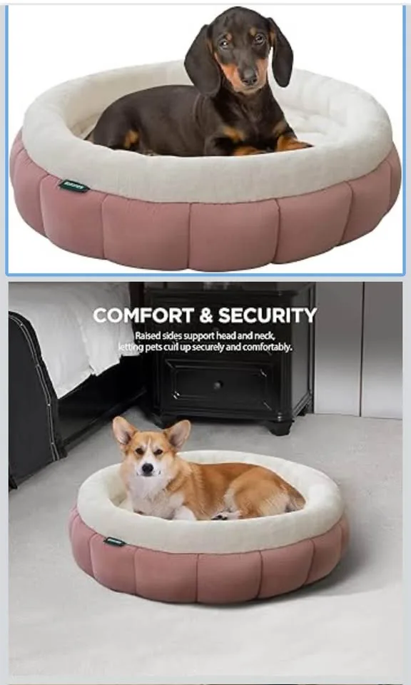 Brand New - Pink Donut Dog / Cat Beds , Medium 28” image indicator(3)