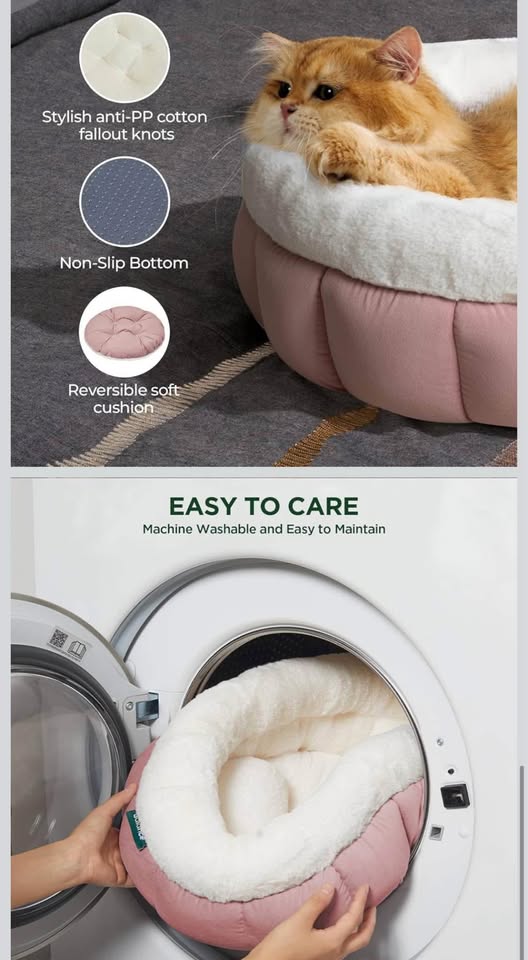 Brand New - Pink Donut Dog / Cat Beds , Medium 28” - photo 4