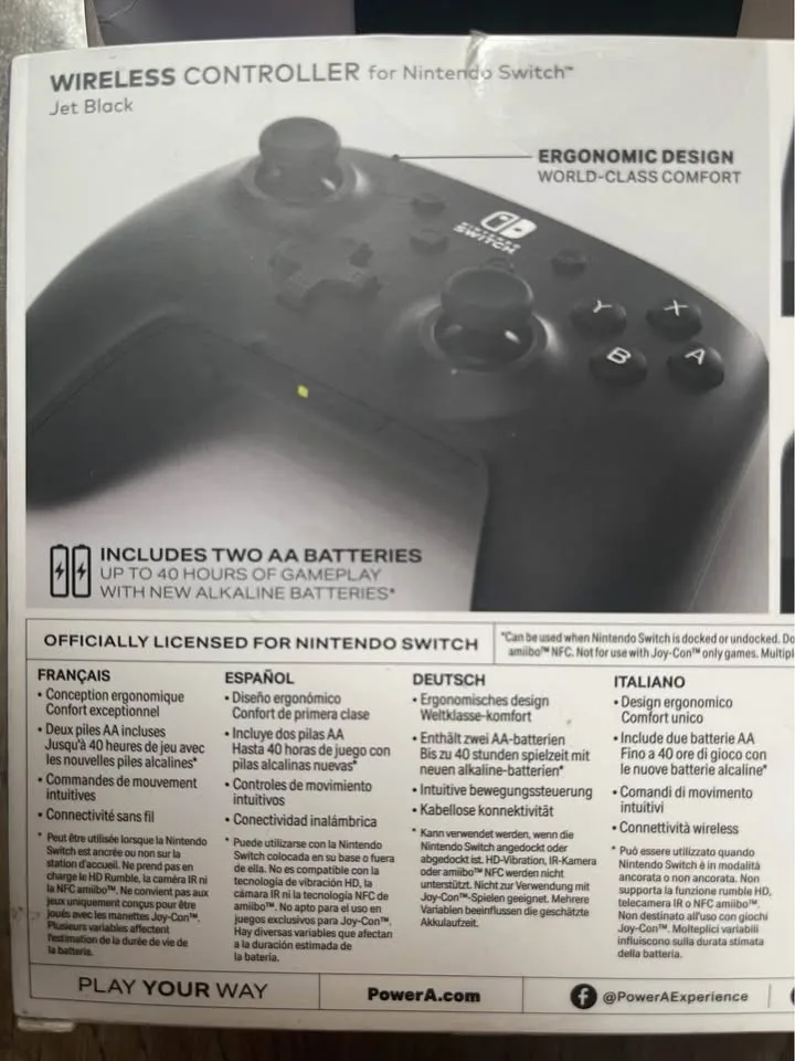 PowerA Wireless Nintendo Switch Controller - Midnight image indicator(4)