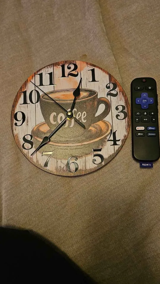 Glass Coffee Clock image indicator(3)