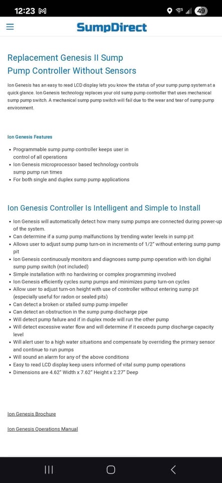Genesis II Sump Pump Controller (No Sensors) - photo 3