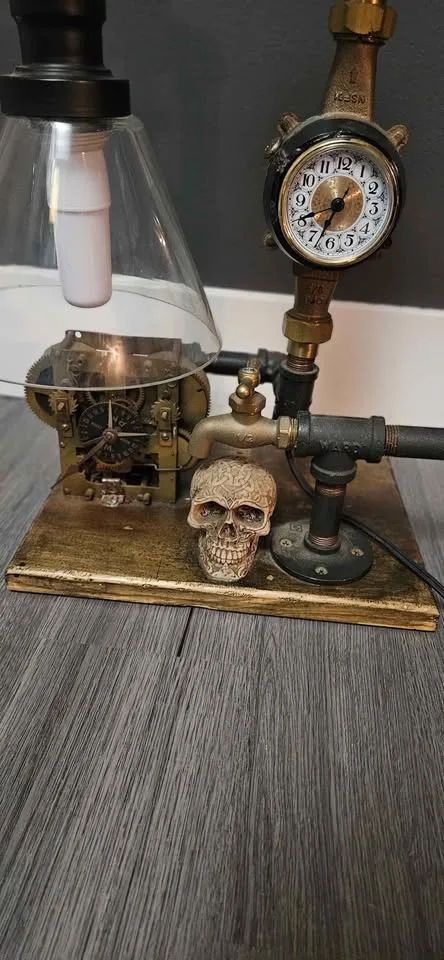 Handmade Steampunk Lamp image indicator(3)