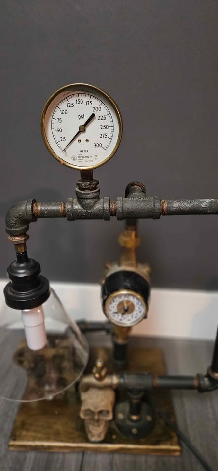 Handmade Steampunk Lamp - photo 4