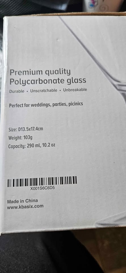 K BASIX Unbreakable Martini Glasses Set of 2 - photo 2