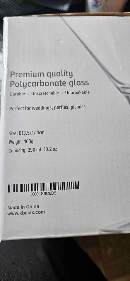 K BASIX Unbreakable Martini Glasses Set of 2 image indicator(2)