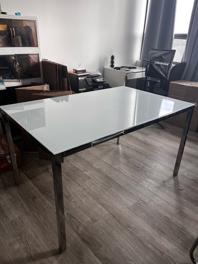 Dining Table, chrome plated/high gloss, 53 1/8x33 1/2 " - photo 4
