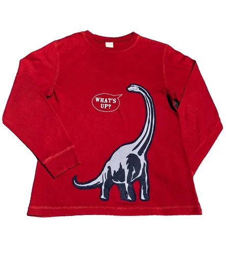 Gymboree Burgundy Brontosaurus Long Sleeve Top 10