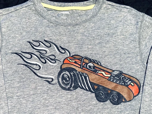 Gymboree Hot Dog Racer Tee Long Sleeve Shirt Top Size 8 - photo 2