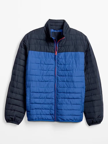 GAP ColorBlock ColdControl Lightweight Puffer Jacket S