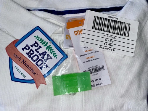 NWT GYMBOREE Boys Uniform Long Sleeve White Polo Shirt Size 10 C - photo 2