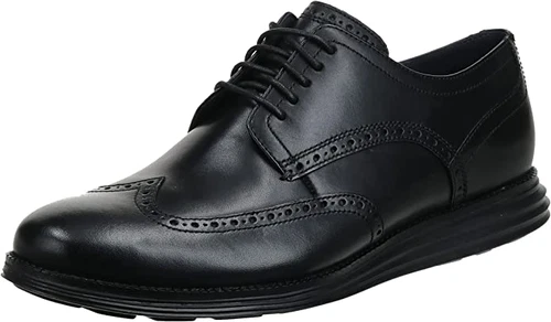 Cole Haan Wingtip Oxford Black Leather Size 11.5