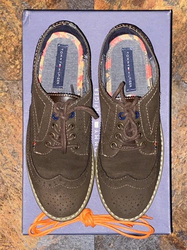 TOMMY HILFIGER Boys' DANNY OXFORD Dark Brown Dress Shoes Youth 2 - photo 2