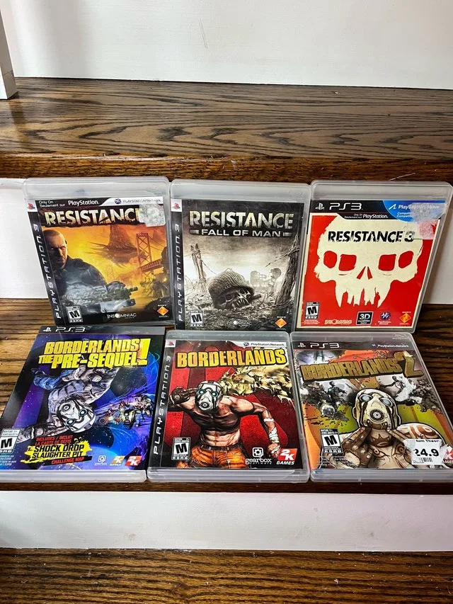Playstation 3 Games lot, Resistance and Borderlands