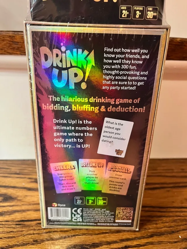 Drink Up! Party Game plus after dark expansion Brand New image indicator(5)