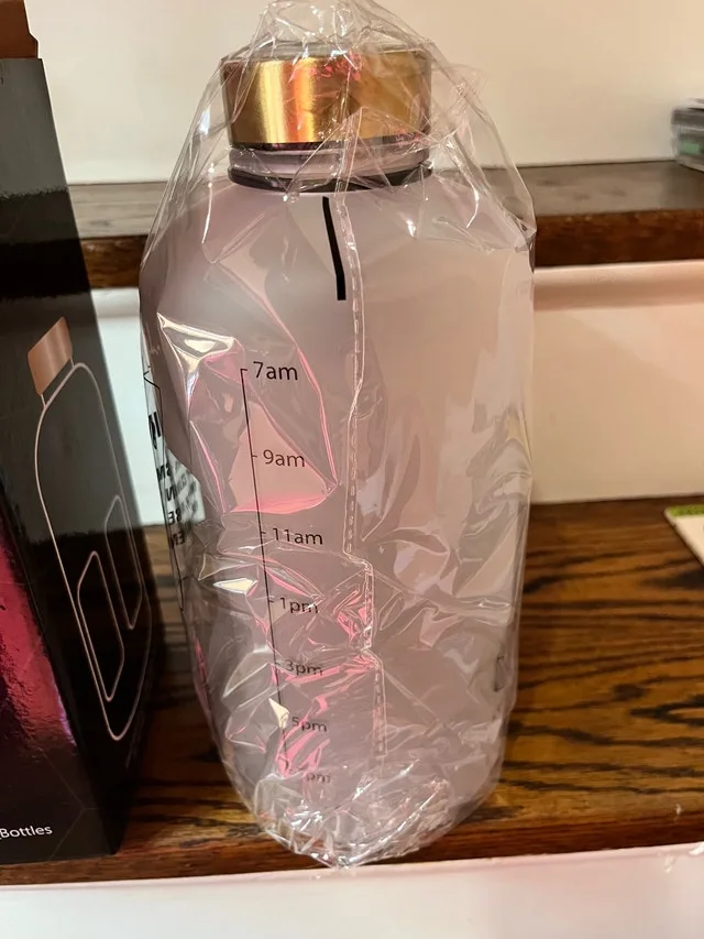 ARCANA 74oz Water Bottle With Time Markers BPA free image indicator(4)