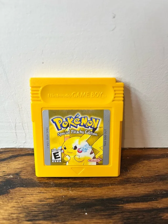 Gameboy Pokemon Yellow Authentic brand save battery installed.