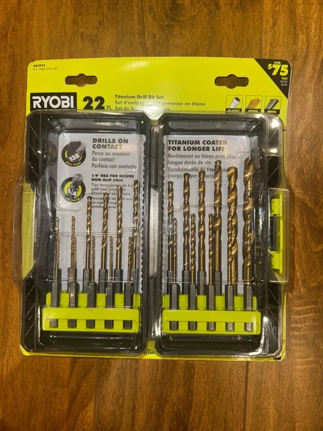 RYOBI Titanium Drill Bit Kit (22-Piece)